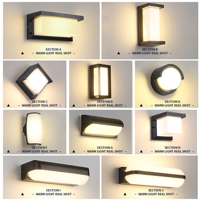 20w Outdoor Waterproof LED Wall Lights Round 17x10mm