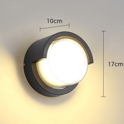 20w Outdoor Waterproof LED Wall Lights Round 17x10mm